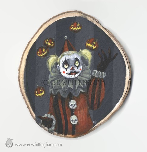Halloween clown juggler - clown,