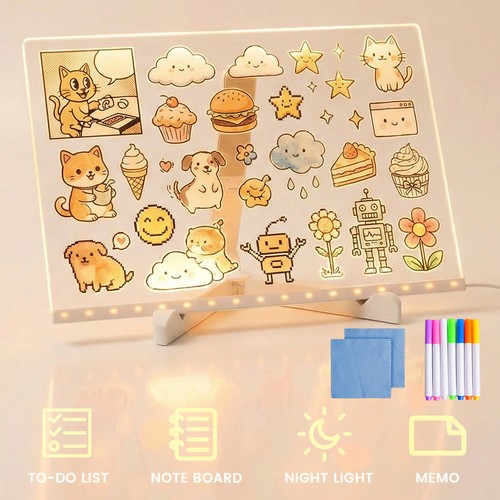 Led note board drawing - board,