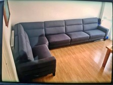 Blue Fabric Natuzzi Long