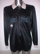 Adidas Referee Vintage Adult Large Trefoil Shirt Jersey Football Soccer Top 1990