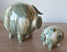 Pair of Jersey Pottery Pigs 1