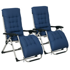 Outsunny 2 PCS Reclining Zero