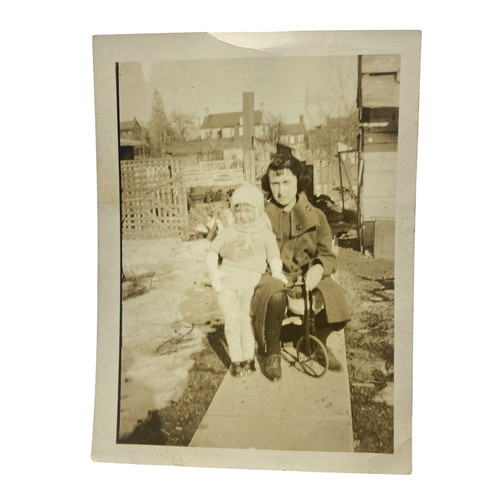 Vintage woman child - woman,