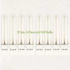 2 Set - 8pcs Pack 9W 365nm UV