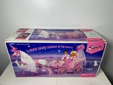 Vintage 1992 Barbie Crystal Horse and Carriage Playset Mattel 10142 (ER)