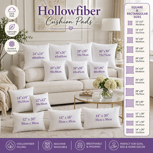 Hollowfiber cushion pads - cushion,