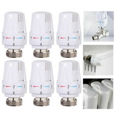 6X Thermostat Head TRV Radiator Thermostatic Heater Control Head Heating Valve