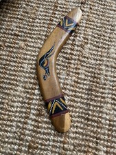 Hand Painted wooden Boomerang