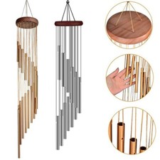 Wind Chimes Outdoor Large Deep Garden Home Wedding Memorial Gift 12 Tubes 36"
