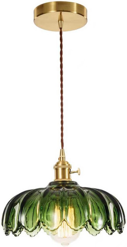 Glass pendant light green - light,