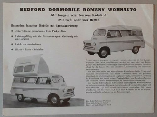 Bedford dormobile romany - dormobile,