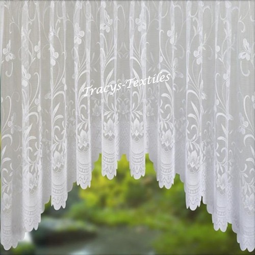 Enchanted butterfly white net - white,