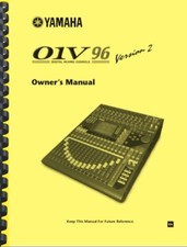 Yamaha 01V96 Digital Mixing Console Version 2 OWNER'S MANUAL