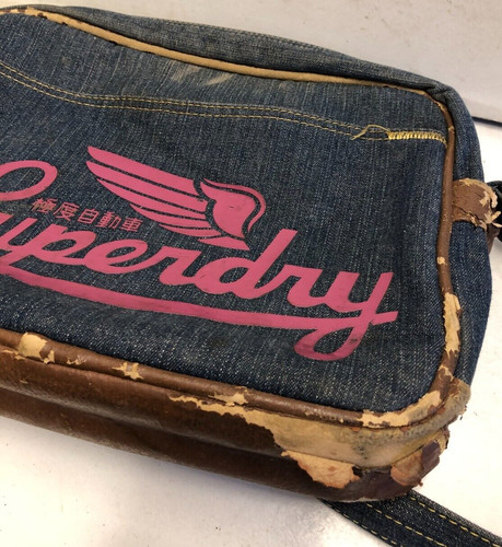 Superdry messenger bag denim - superdry,