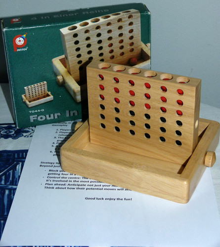 Wooden four row - four, a
