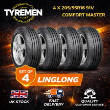 4 X New 205/55R16 91V Linglong