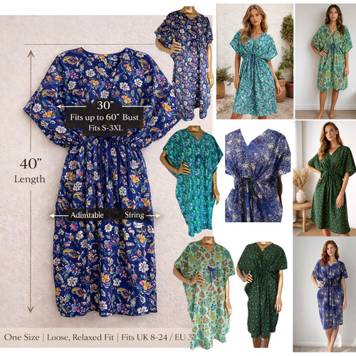 Kaftan dress 100 cotton - dress,