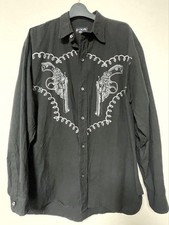 LA ROCKA Gun Button Shirt