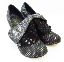 Irregular Choice - Flick Flack - Black Silver Star High Heels