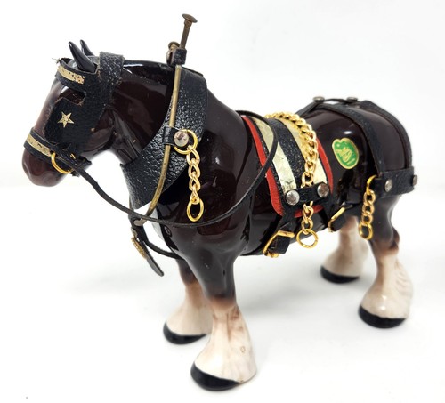 Draft horse porcelain figurine - draft,