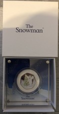 2024 THE SNOWMAN 50p SILVER