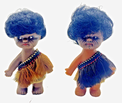 Pair vintage ethnic dolls - of,