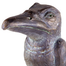 Grotesque Wally Bird Martin Ware Bronze Patina Finish Brighthelm Stone h45cm