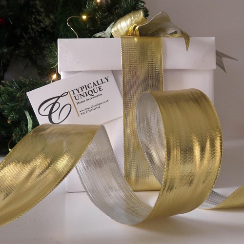 Christmas ribbon wire - ribbon, edged