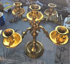 Vintage Solid Brass 5 Arm