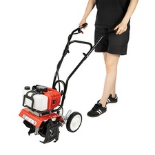 52CC Petrol Cultivator Tiller Garden Rotavator cultivator Soil Lawn Rotovator UK