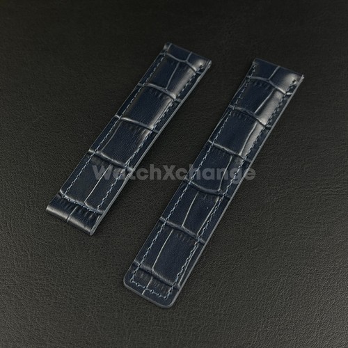 Blue genuine leather - genuine, for