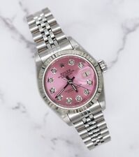 Rolex Datejust 26mm in Steel & White Gold with PINK Diamond Dial - Box & Papers