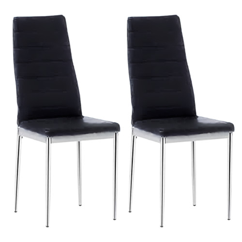 Black dining chairs set - chairs,