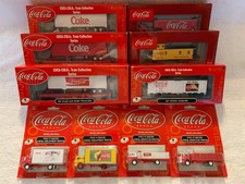 Athearn HO Scale Coca-Cola Train Cars and Trucks each sold separately