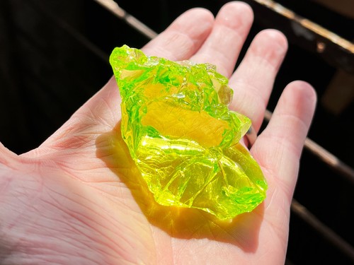 Uranium vaseline glass yellow - vaseline,