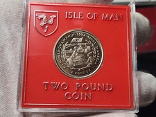 1993 ISLE OF MAN £2 COIN - NIGEL MANSELL 1992 F1 WORLD CHAMPION - UNC TWO POUNDS