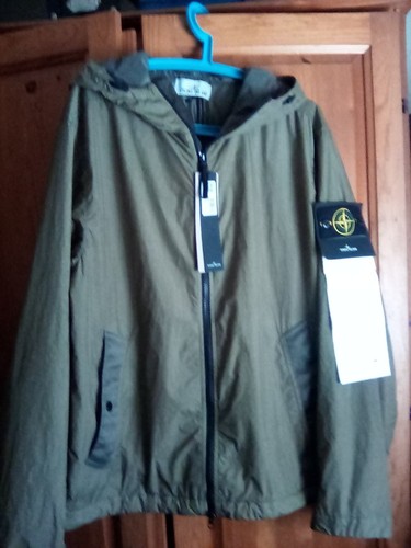 Stone island green crinkle - stone,