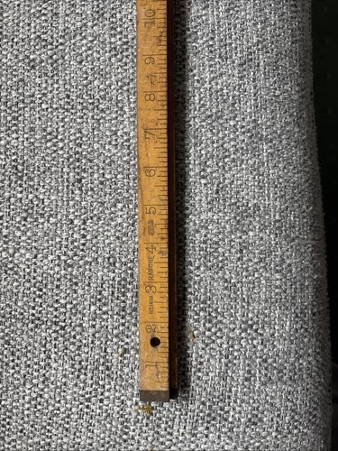 Old wooden measuring stick - old,