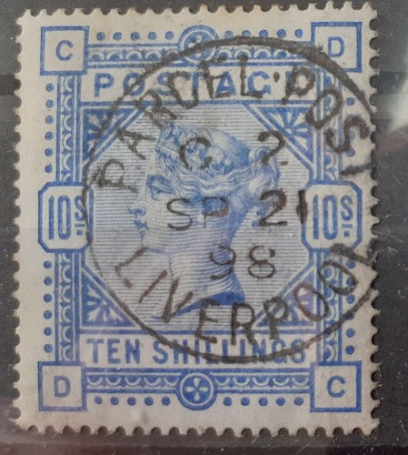 Sg183 ten shillings c - shillings, with