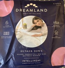 Dreamland Hunker Down Scandi Heated Mattress Warmer.  Single 190x90cm