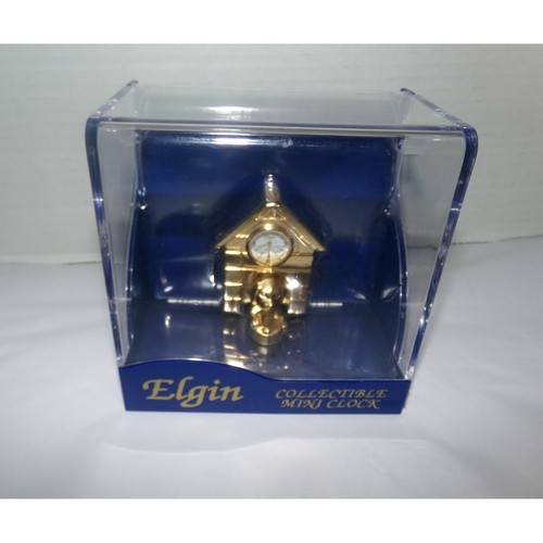 Elgin collectible mini clock - collectible,
