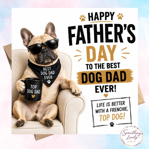 French bulldog fathers day - bulldog,