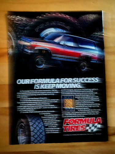 1988 print formula tires - 1988, ad