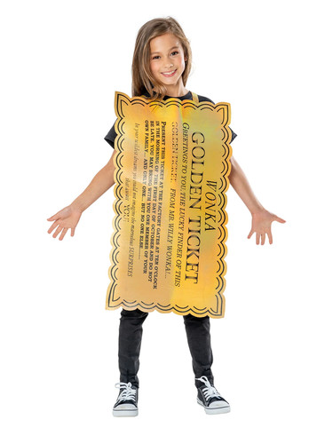 Golden ticket costume willy - golden,
