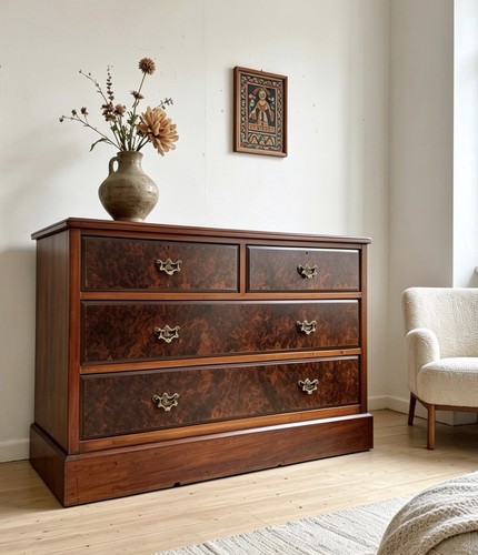 Large antique edwardian walnut - large,