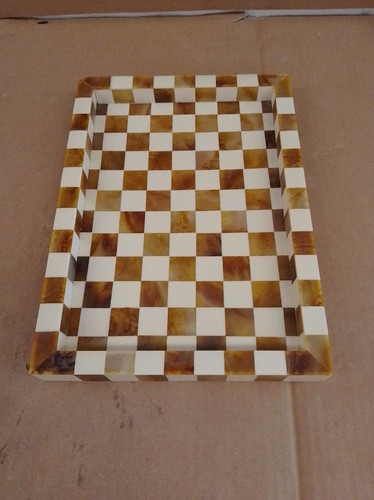 Habitat checkered trinket tray - checkered,