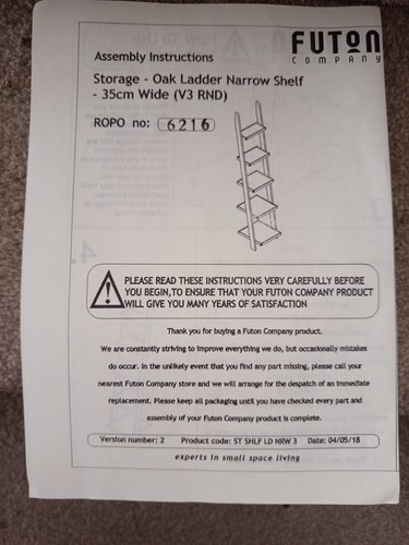 Futon oak ladder - oak,