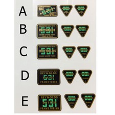 Reynolds 531  frame and fork early style pre 1975  choices  One set per sale