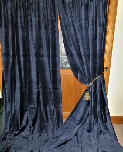 Navy blue cotton - blue,