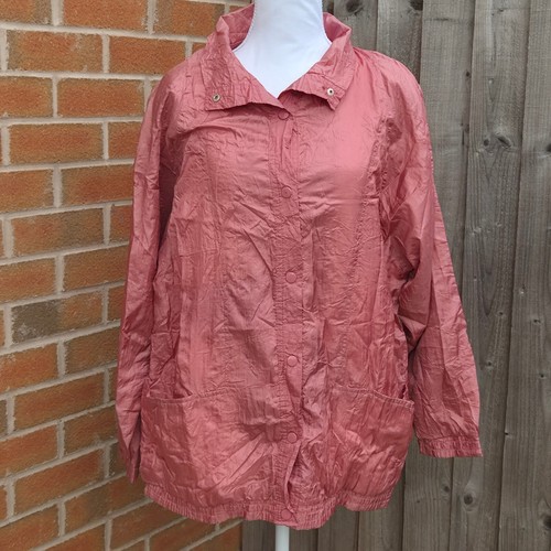 Vintage pink windbreaker shell - pink,